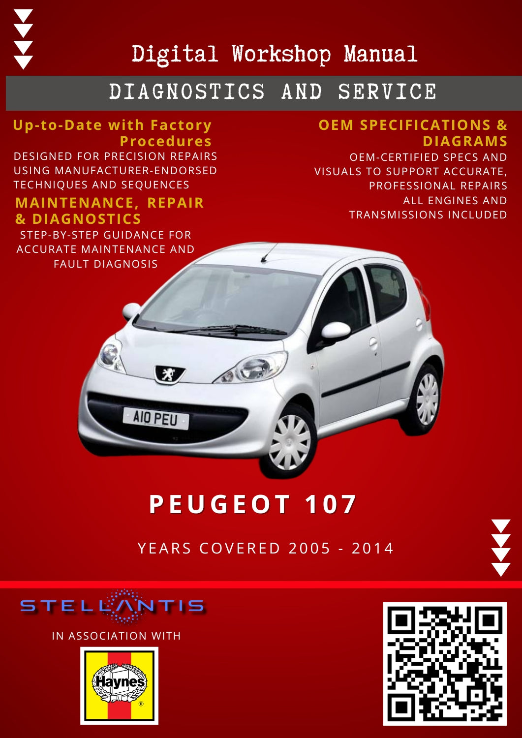 Peugeot 107 Digital Workshop Repair & Maintenance Manual