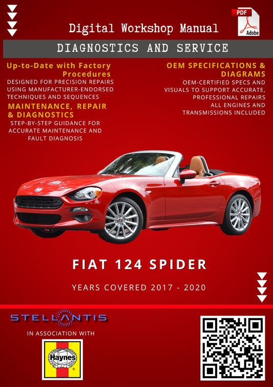 Fiat 124 Spider Digital Workshop Repair & Maintenance Manual