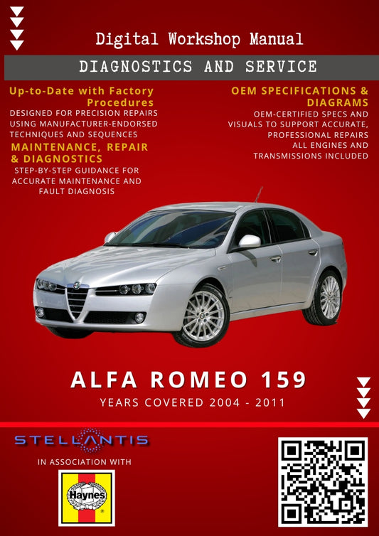 Alfa Romeo 159 Digital Workshop Repair & Maintenance Manual