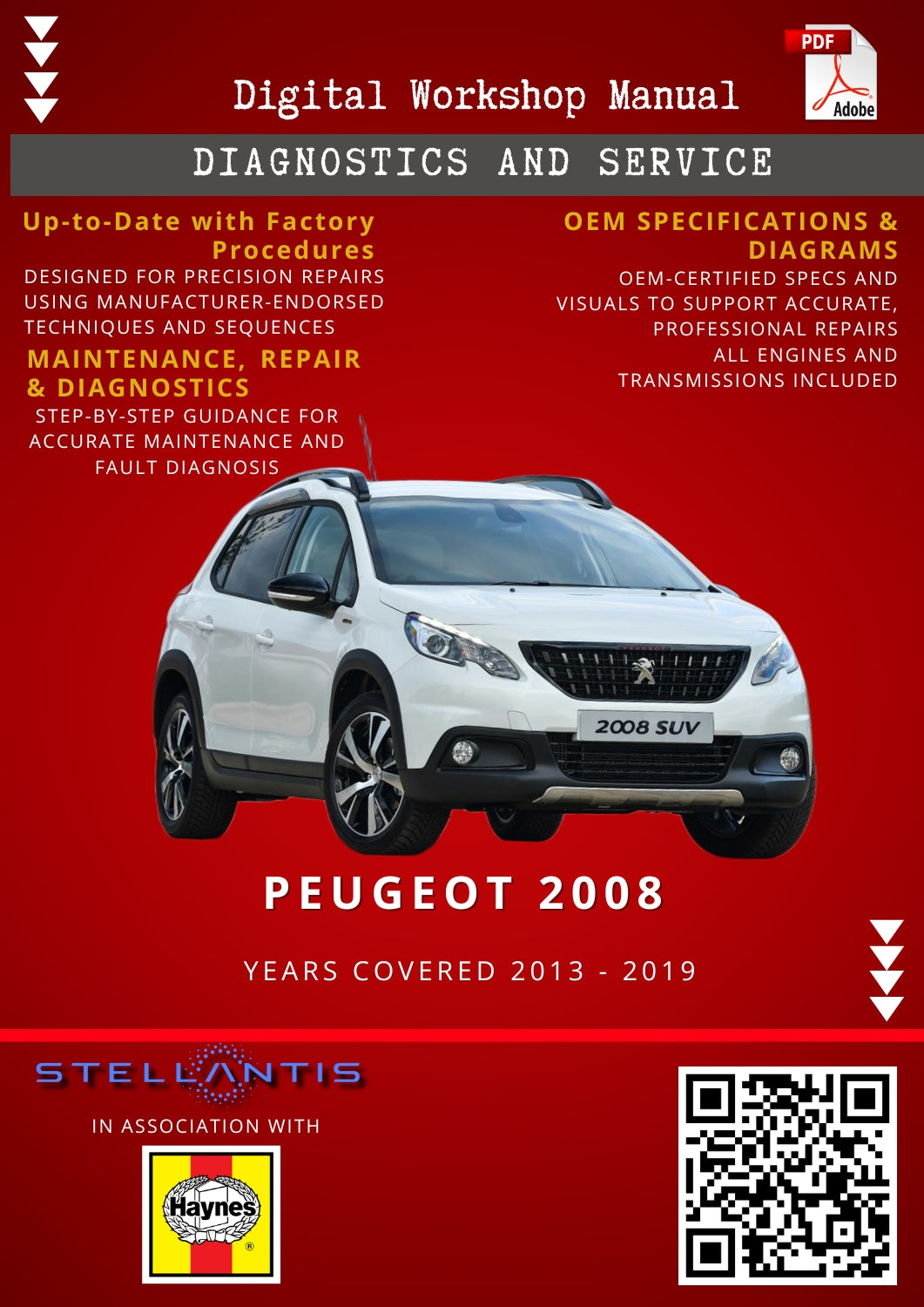 Peugeot 2008 Digital Workshop Repair & Maintenance Manual