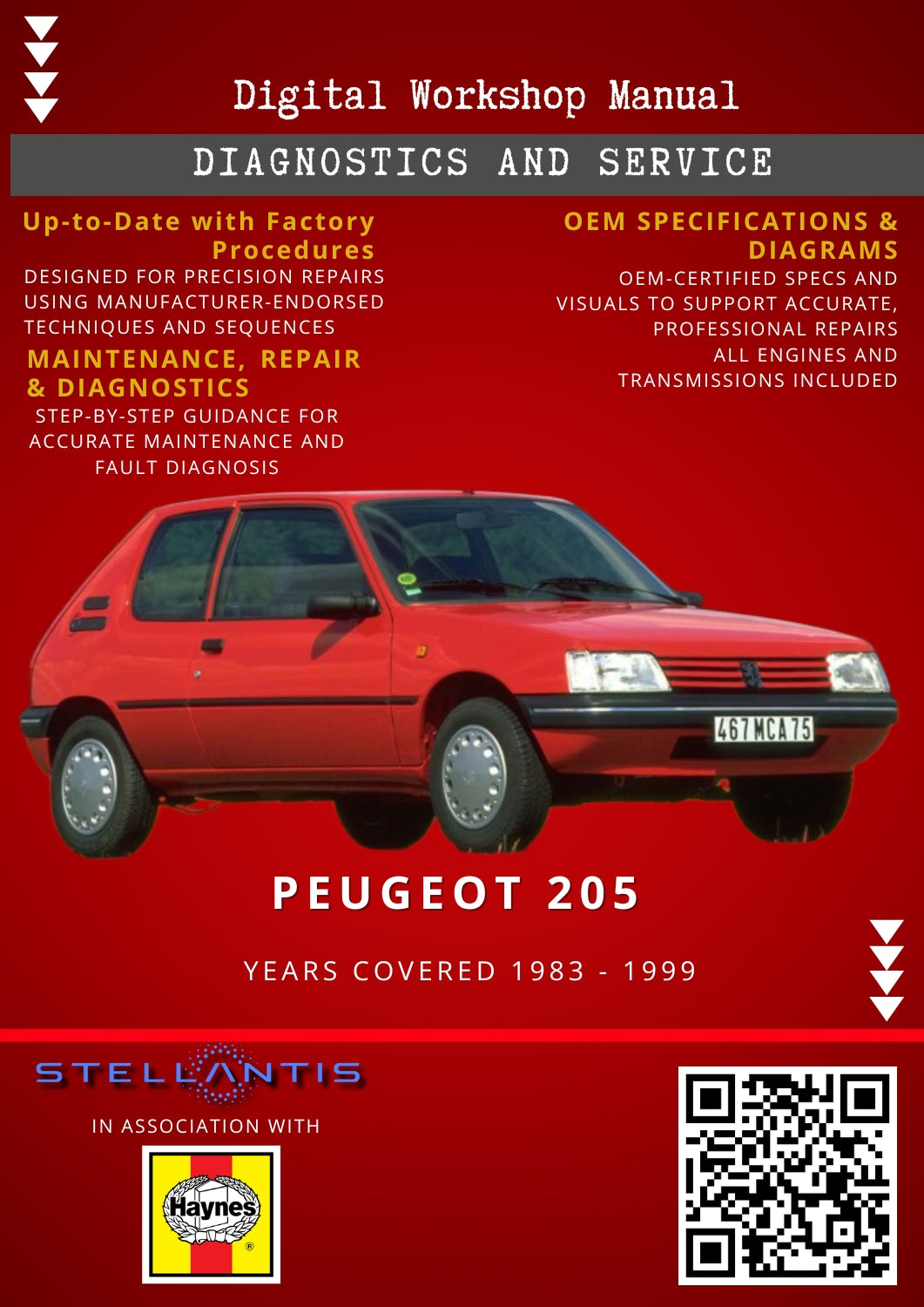 Peugeot 205 Digital Workshop Repair & Maintenance Manual