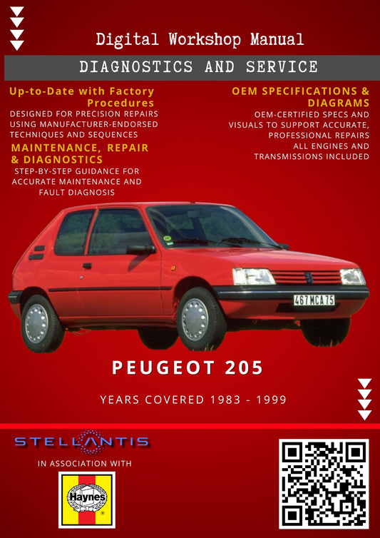 Peugeot 205 Digital Workshop Repair & Maintenance Manual