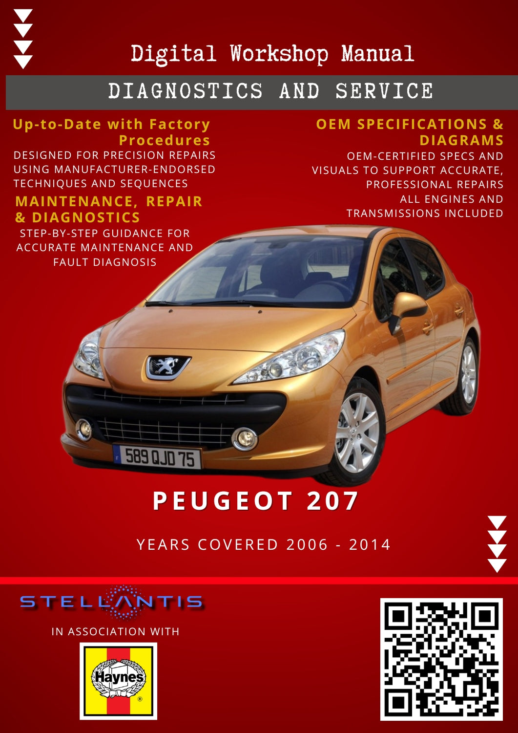 Peugeot 207 Digital Workshop Repair & Maintenance Manual