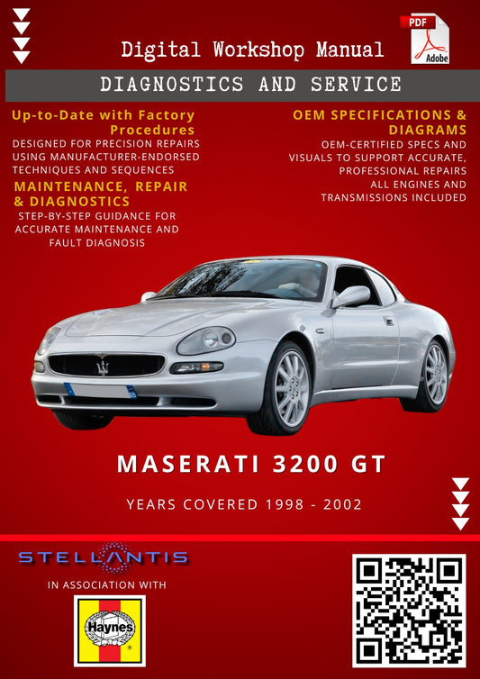 Maserati 3200 GT Digital Workshop Repair & Maintenance Manual