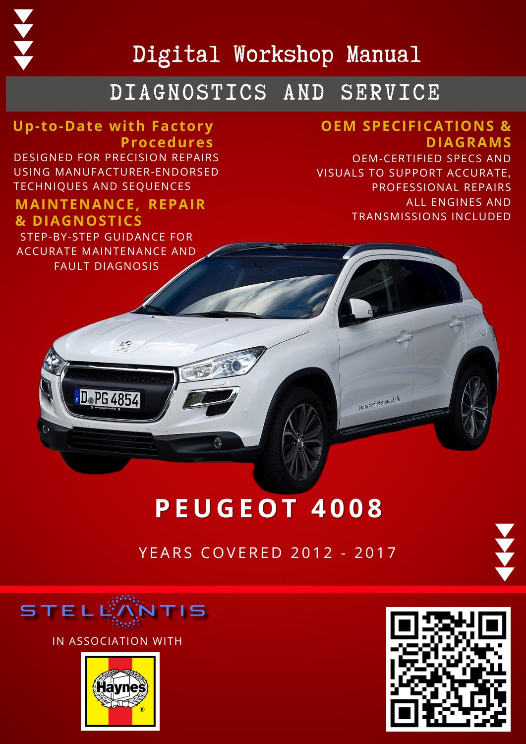 Peugeot 4008 Digital Workshop Repair & Maintenance Manual