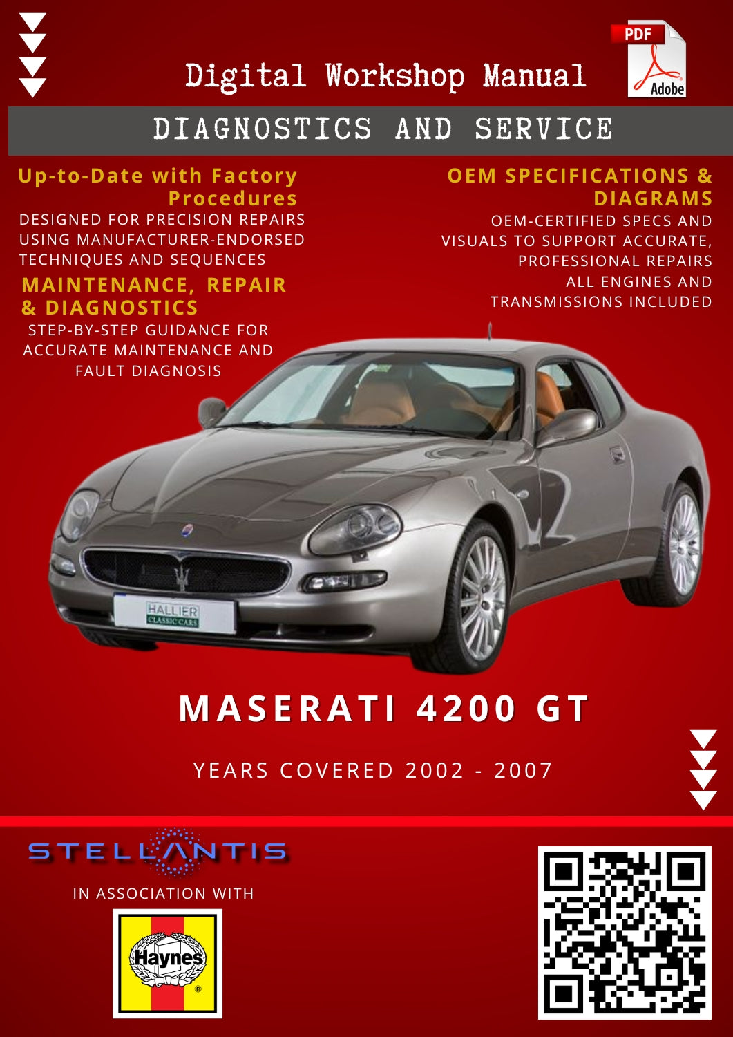 Maserati 4200 GT Digital Workshop Repair & Maintenance Manual