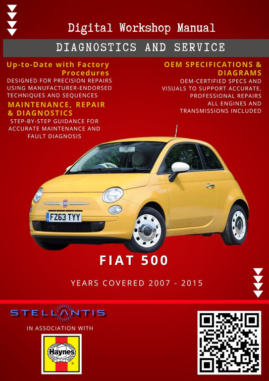 Fiat 500 Digital Workshop Repair & Maintenance Manual