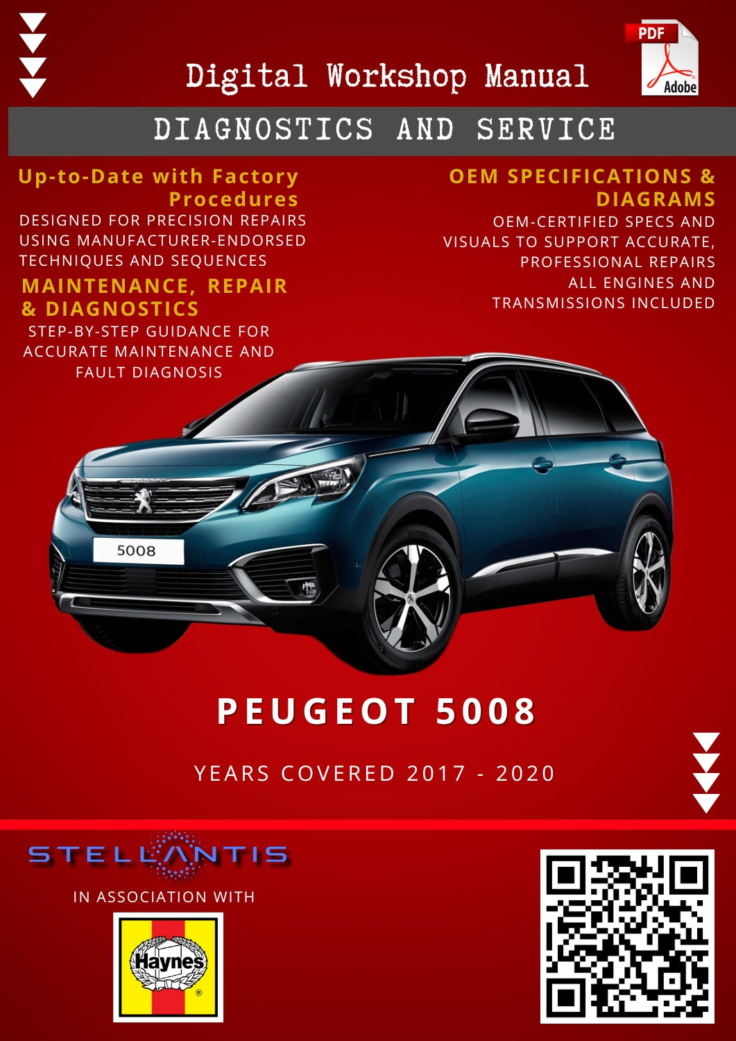 Peugeot 5008 Digital Workshop Repair & Maintenance Manual