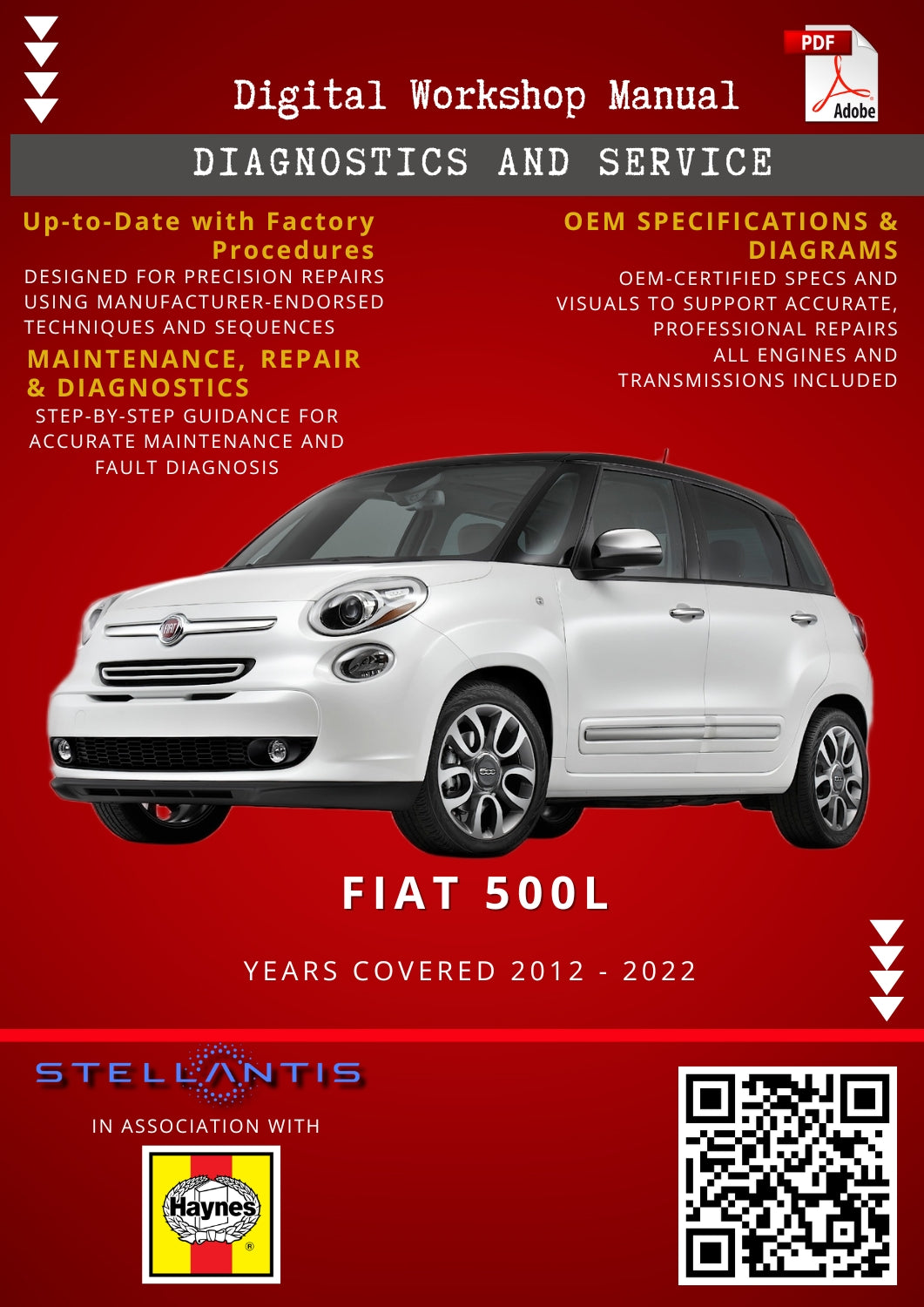 Fiat 500L Digital Workshop Repair & Maintenance Manual