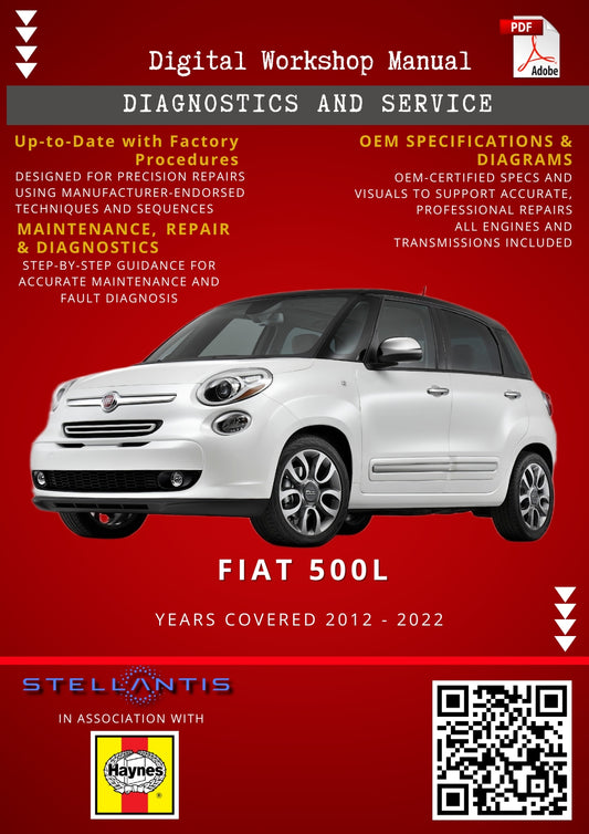 Fiat 500L Digital Workshop Repair & Maintenance Manual