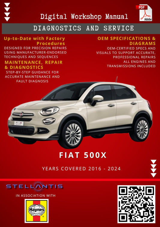 Fiat 500X Digital Workshop Repair & Maintenance Manual