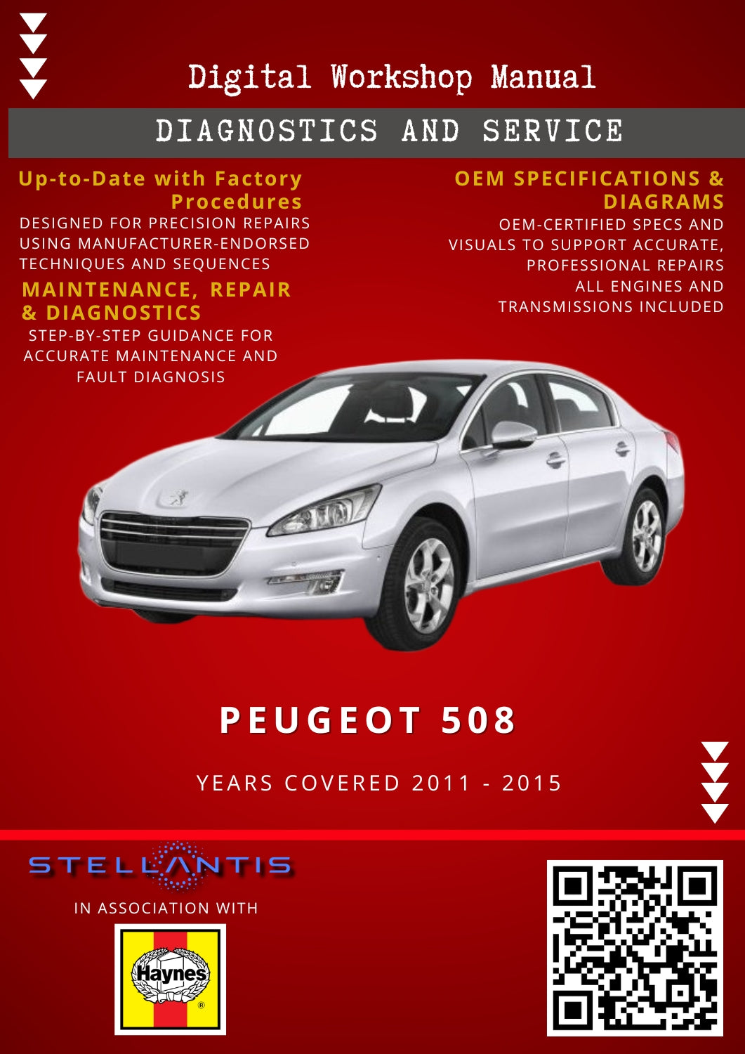 Peugeot 508 Digital Workshop Repair & Maintenance Manual