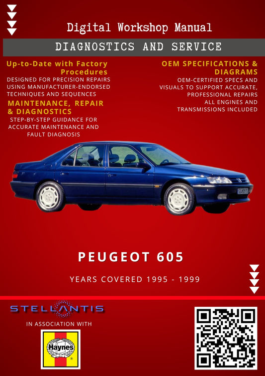 Peugeot 605 Digital Workshop Repair & Maintenance Manual