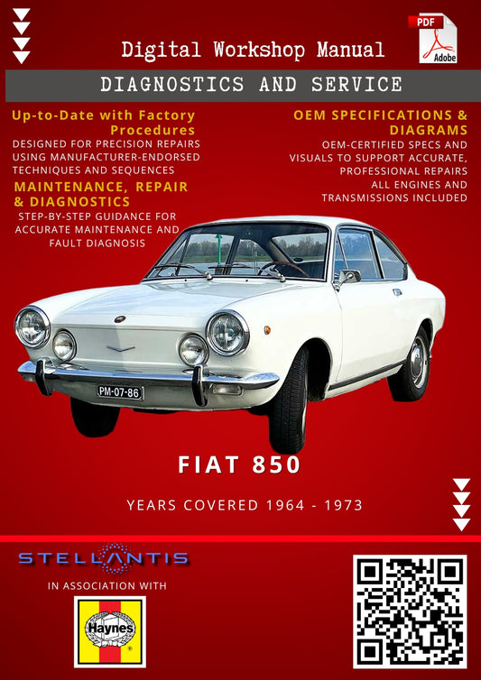 Fiat 850 Digital Workshop Repair & Maintenance Manual