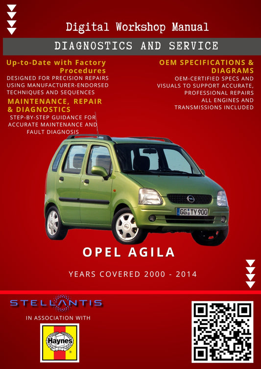Opel Agila Digital Workshop Repair & Maintenance Manual