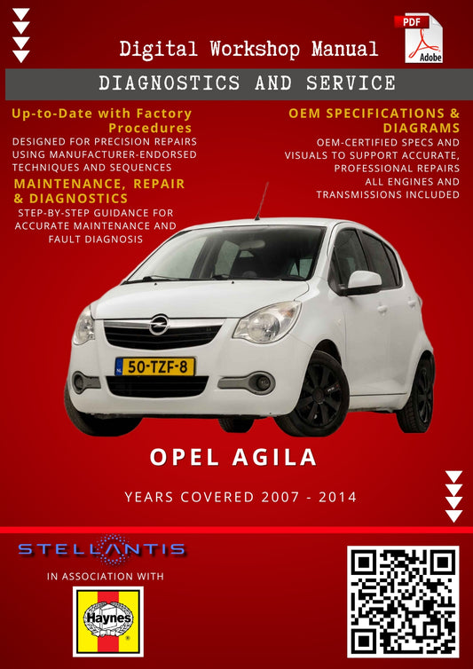 Opel Agila Digital Workshop Repair & Maintenance Manual