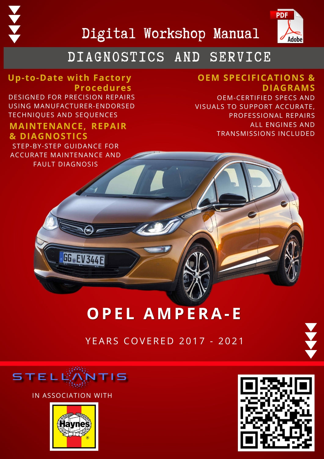 Opel Ampera-E Digital Workshop Repair & Maintenance Manual