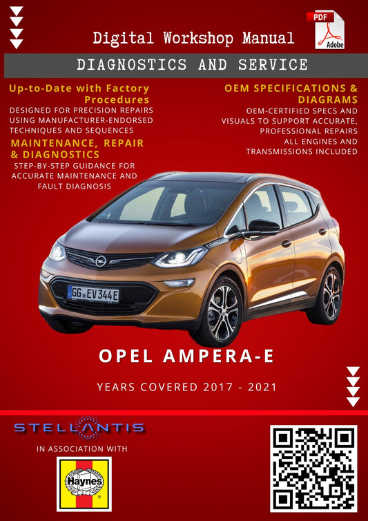 Opel Ampera-E Digital Workshop Repair & Maintenance Manual