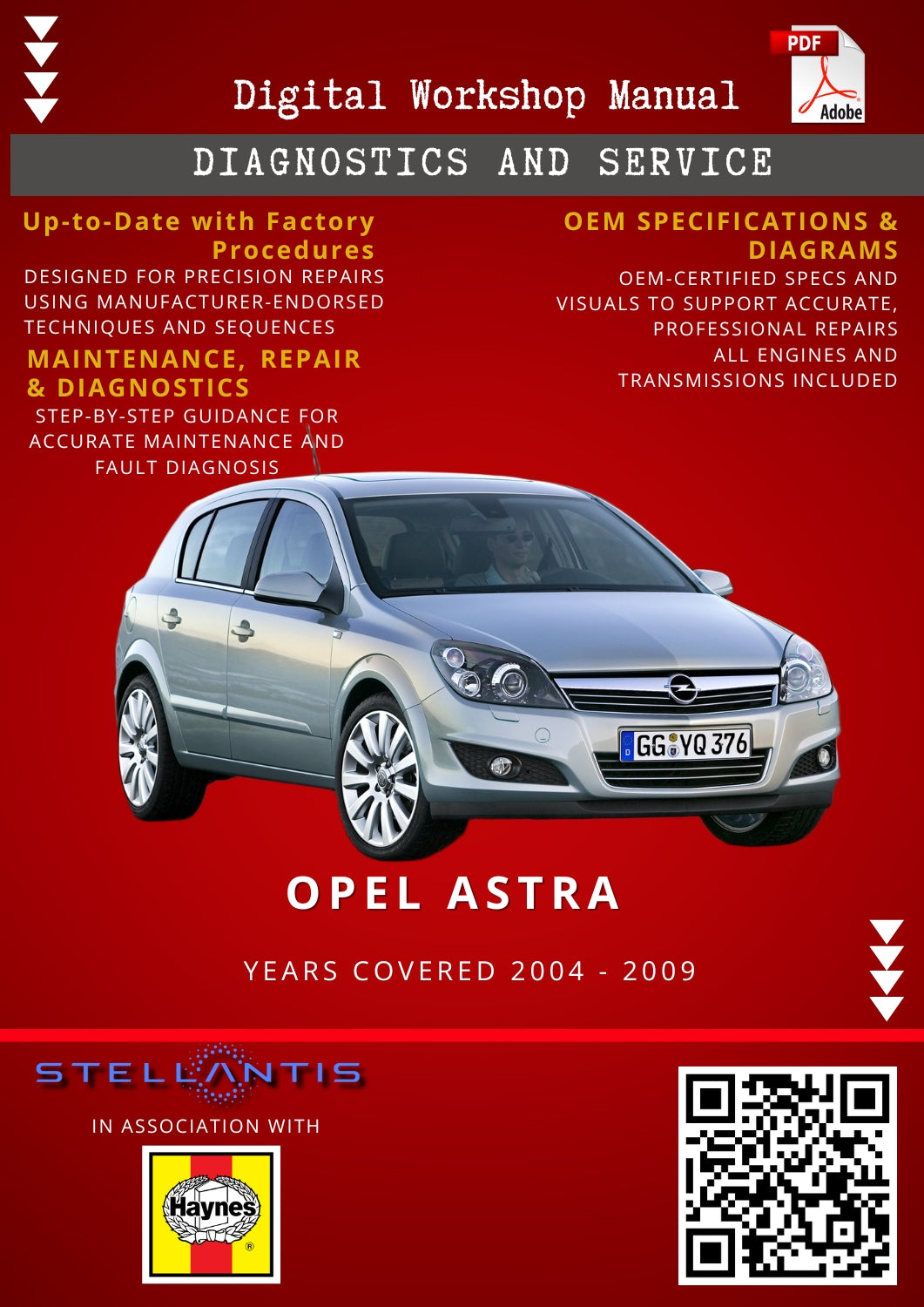 Opel Astra Digital Workshop Repair & Maintenance Manual