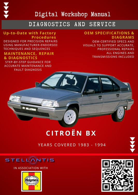 Citroën BX Digital Workshop Repair & Maintenance Manual