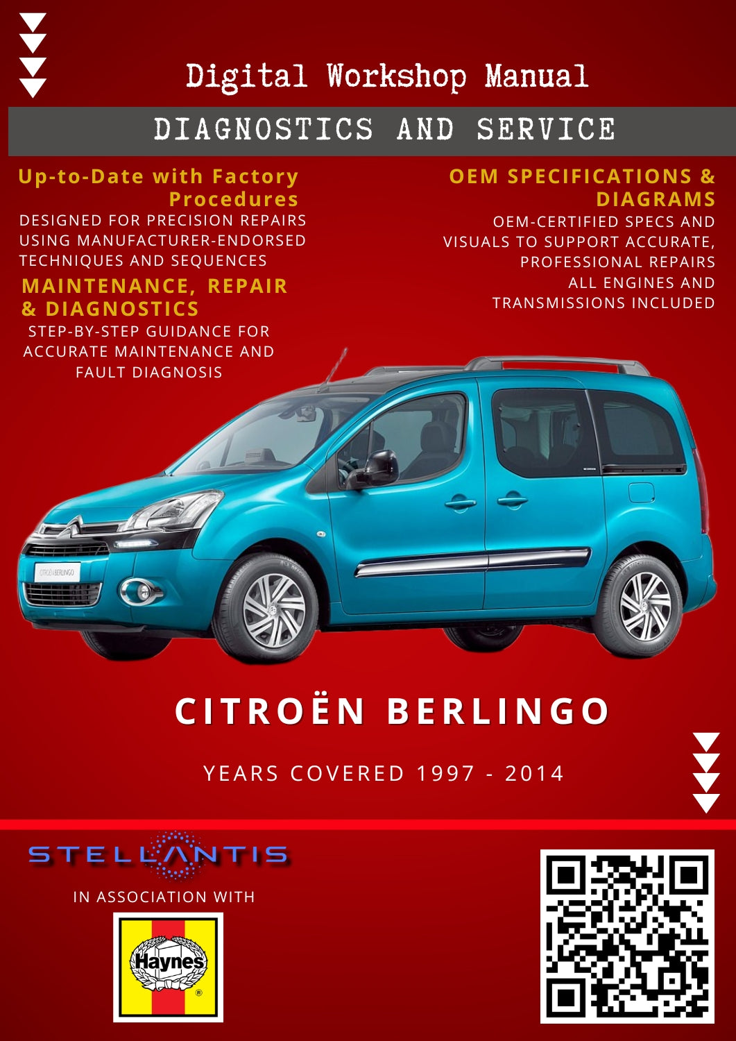 Citroën Berlingo Digital Workshop Repair & Maintenance Manual