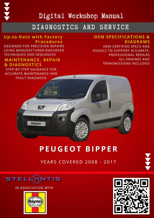 Peugeot Bipper Digital Workshop Repair & Maintenance Manual