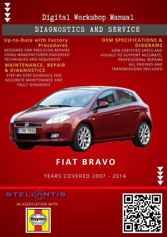 Fiat Bravo Digital Workshop Repair & Maintenance Manual