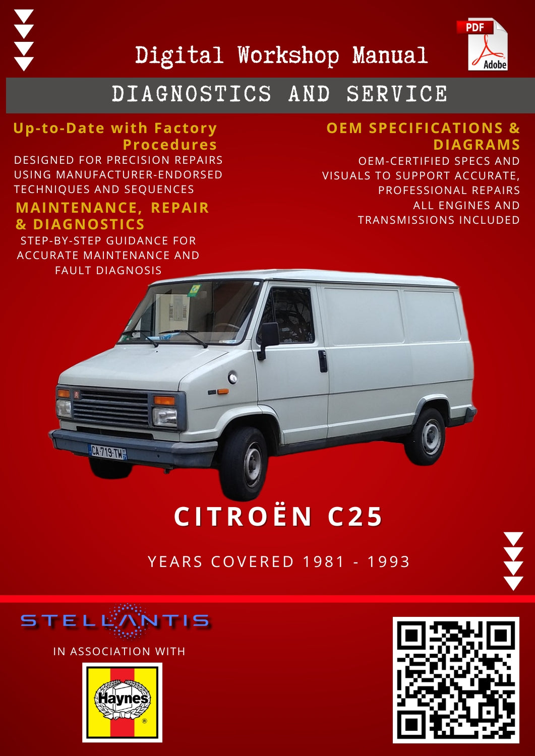 Citroën C25 Digital Workshop Repair & Maintenance Manual