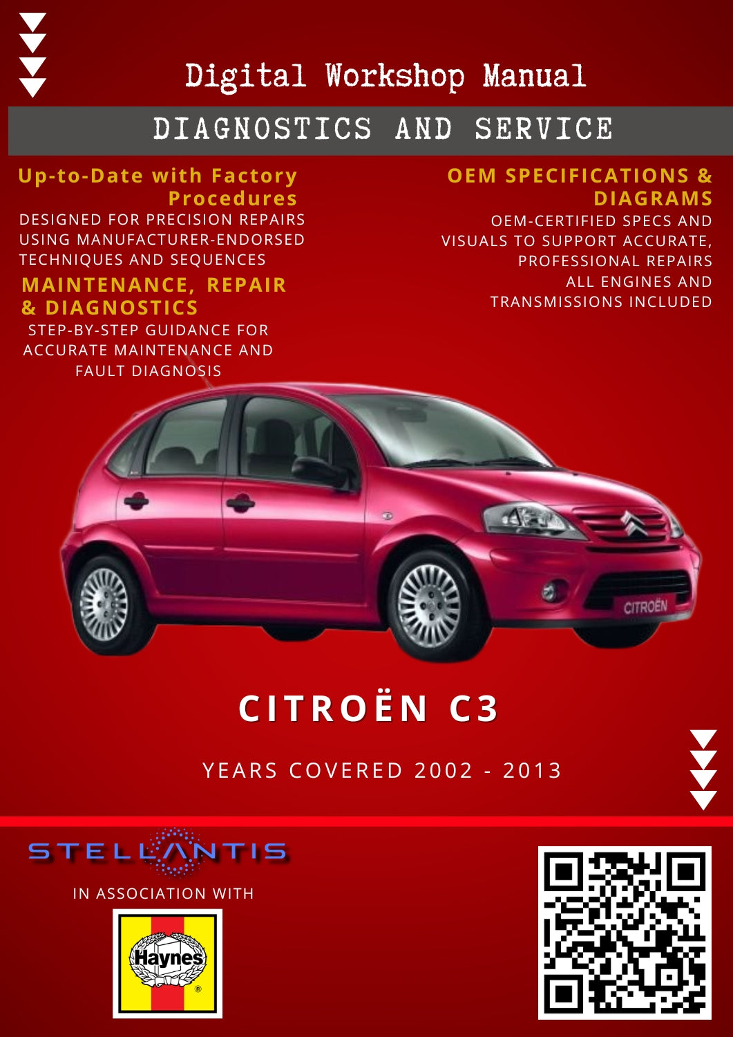 Citroën C3 Digital Workshop Repair & Maintenance Manual