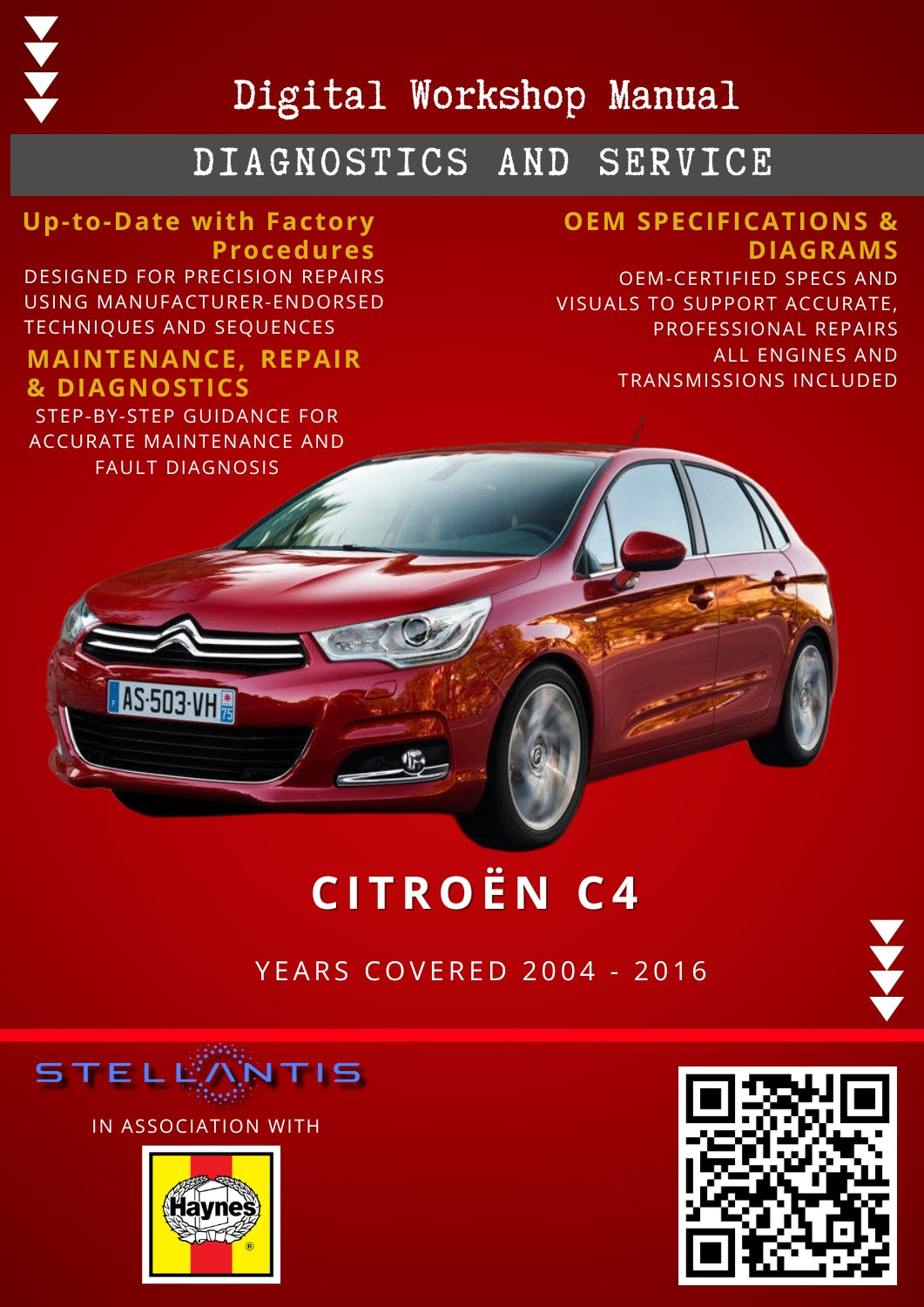 Citroën C4 Digital Workshop Repair & Maintenance Manual