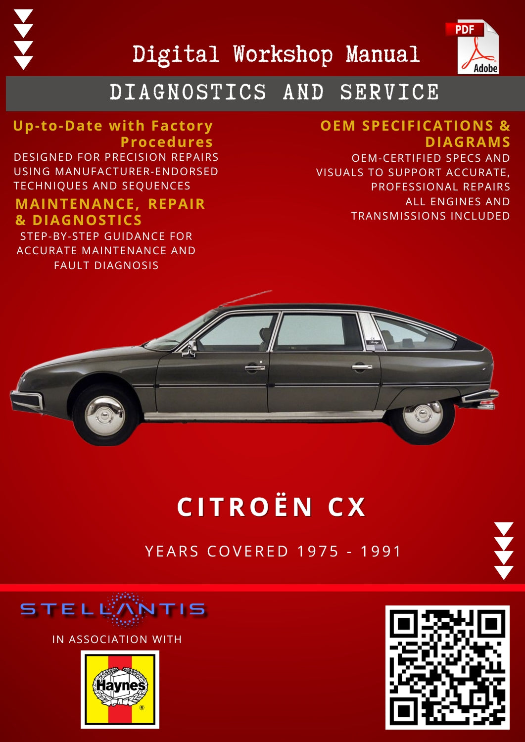 Citroën CX Digital Workshop Repair & Maintenance Manual