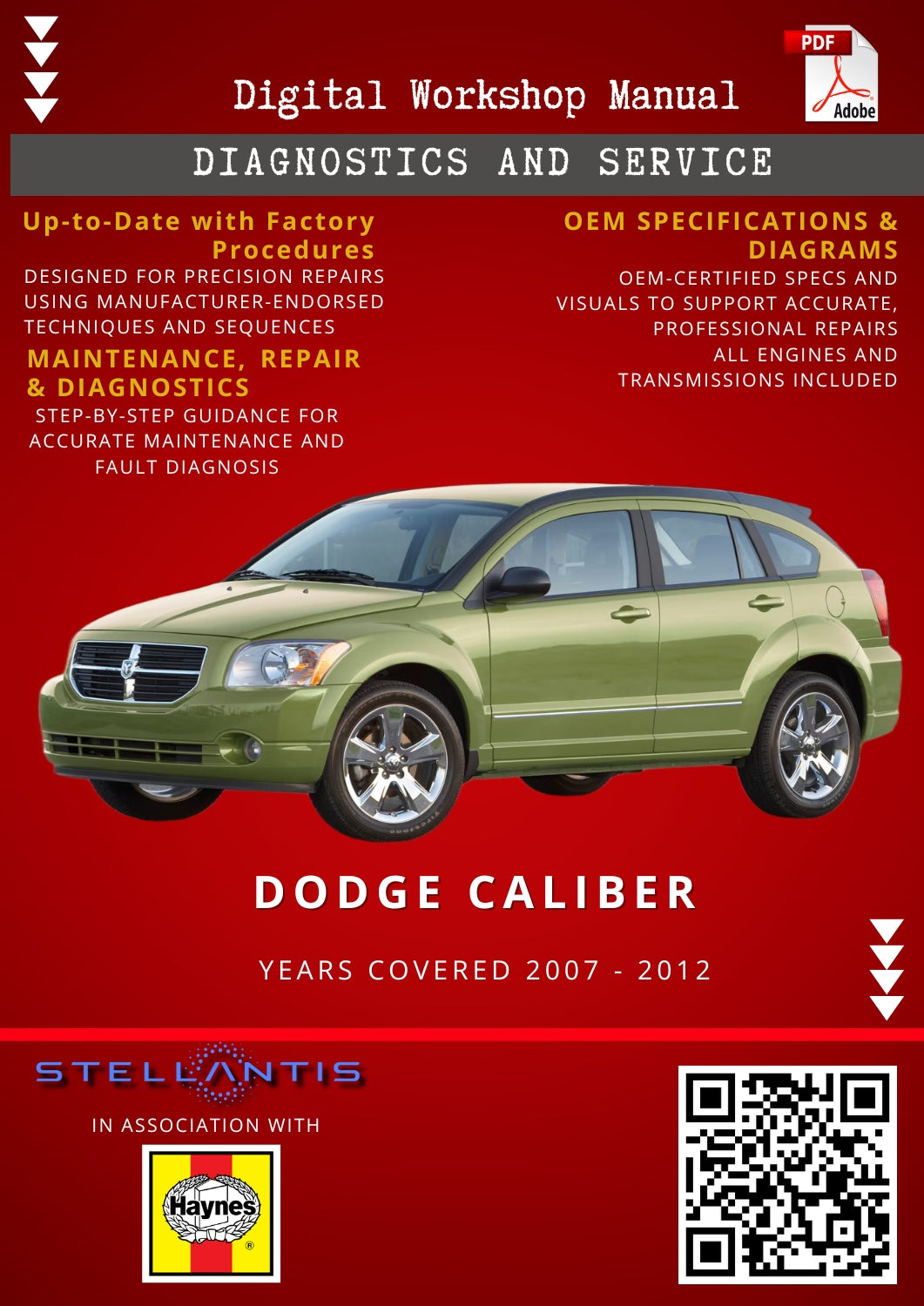Dodge Caliber Digital Workshop Repair & Maintenance Manual