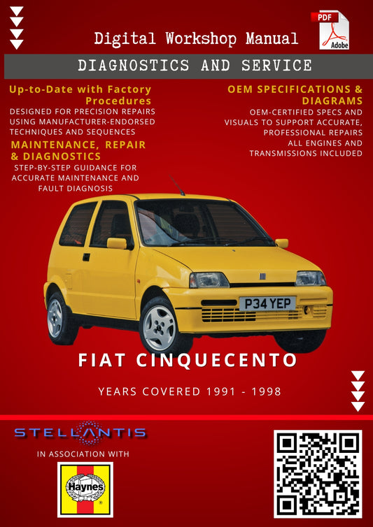Fiat Cinquecento Digital Workshop Repair & Maintenance Manual