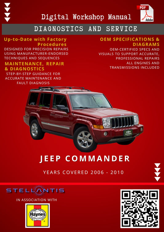 Jeep Commander Digital Workshop Repair & Maintenance Manual