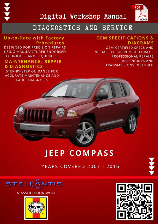 Jeep Compass Digital Workshop Repair & Maintenance Manual