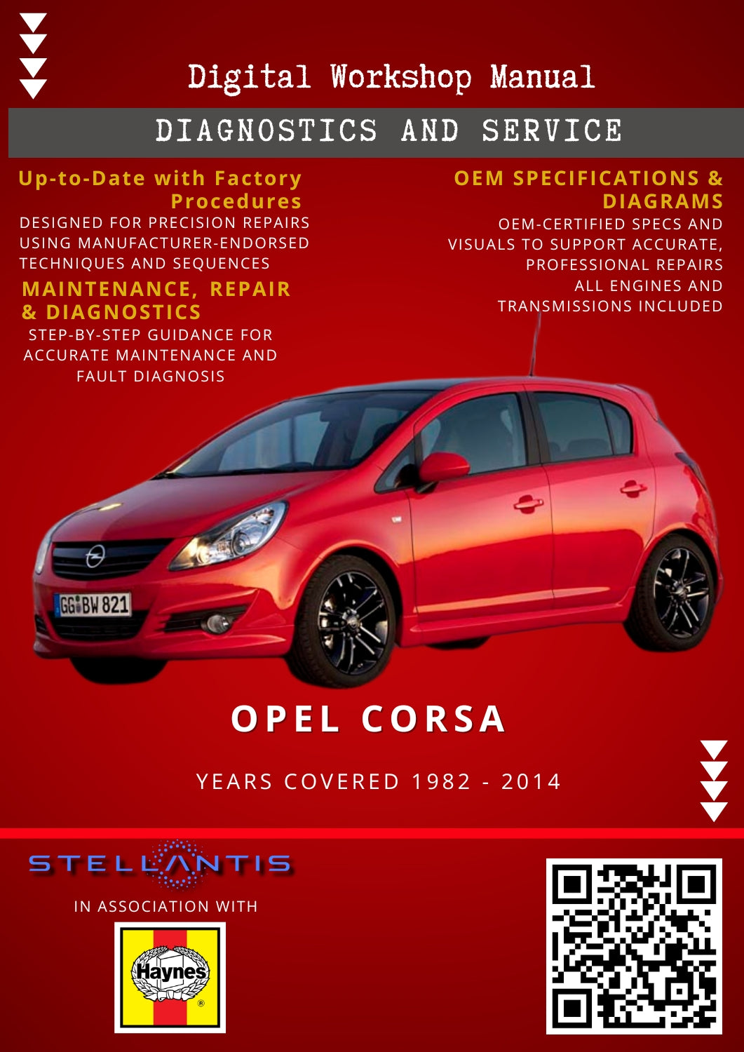 Opel Corsa Digital Workshop Repair & Maintenance Manual