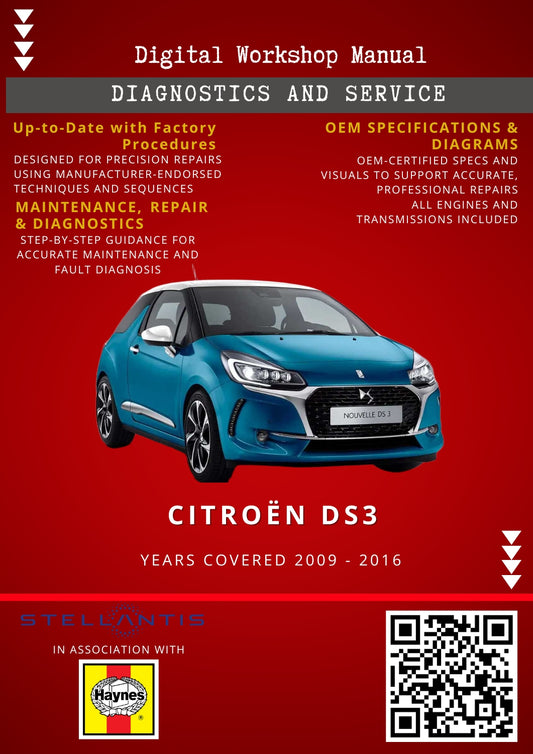 Citroën DS3 Digital Workshop Repair & Maintenance Manual