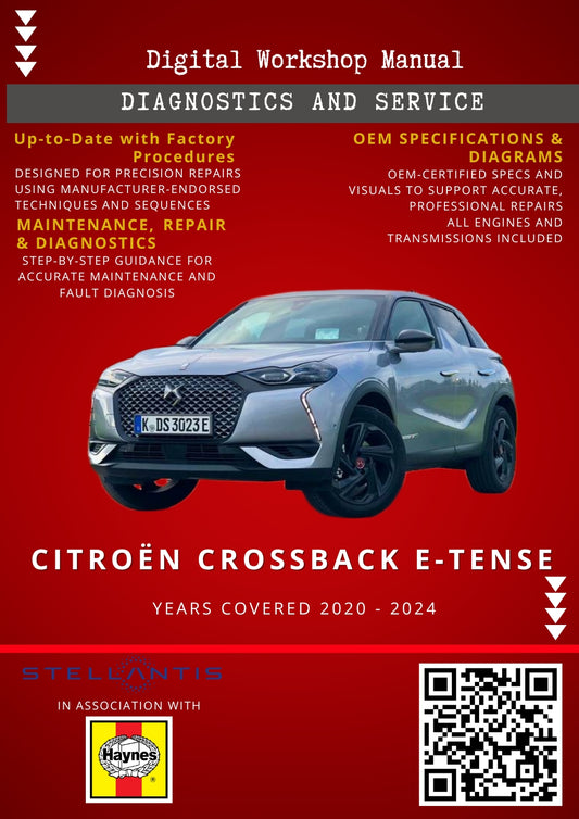 Citroën DS3 Crossback E-Tense Digital Workshop Repair & Maintenance Manual