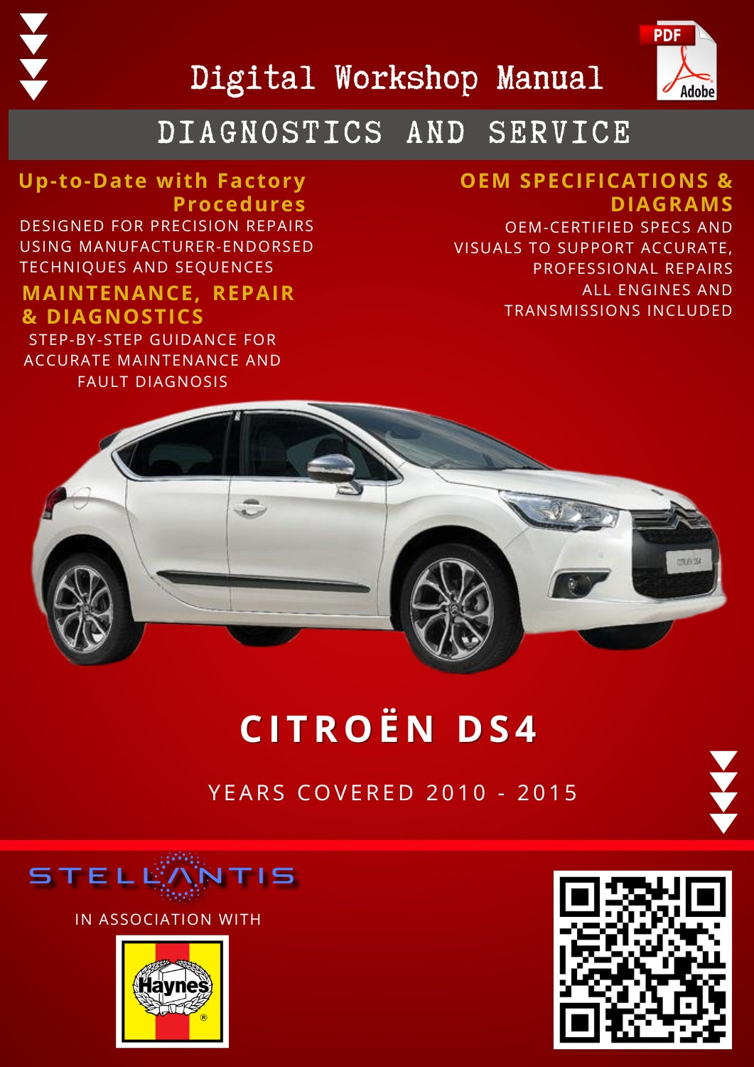Citroën DS4 Digital Workshop Repair & Maintenance Manual