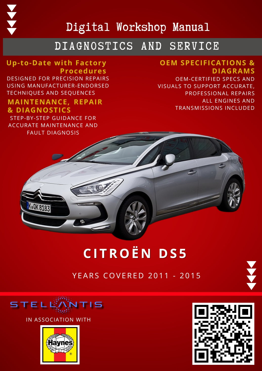 Citroën DS5 Digital Workshop Repair & Maintenance Manual
