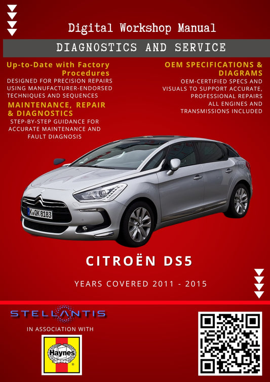 Citroën DS5 Digital Workshop Repair & Maintenance Manual