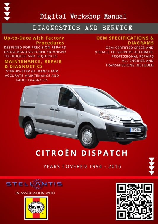 Citroën Dispatch Digital Workshop Repair & Maintenance Manual