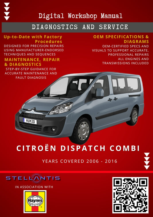 Citroën Dispatch Combi Digital Workshop Repair & Maintenance Manual