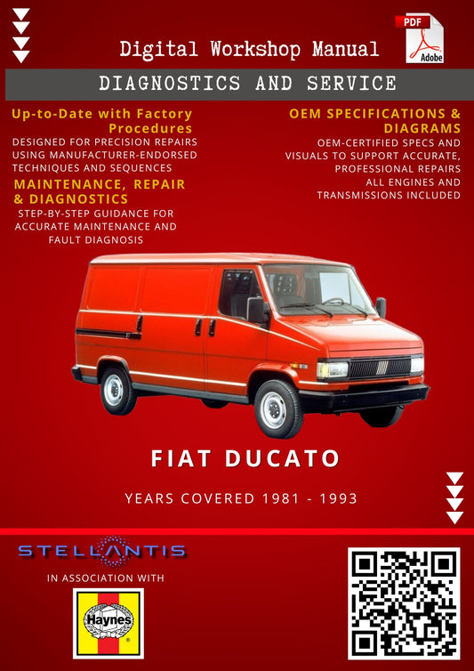 Fiat Ducato Digital Workshop Repair & Maintenance Manual