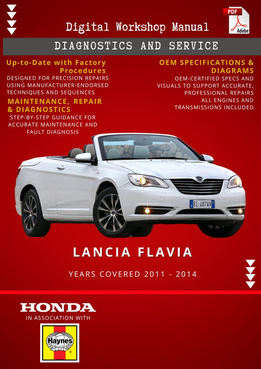 Lancia Flavia Digital Workshop Repair & Maintenance Manual