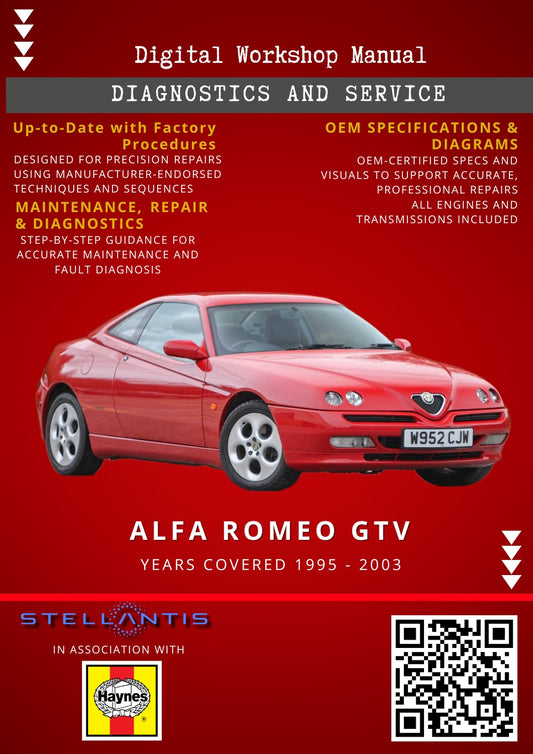 Alfa Romeo GTV Digital Workshop Repair & Maintenance Manual