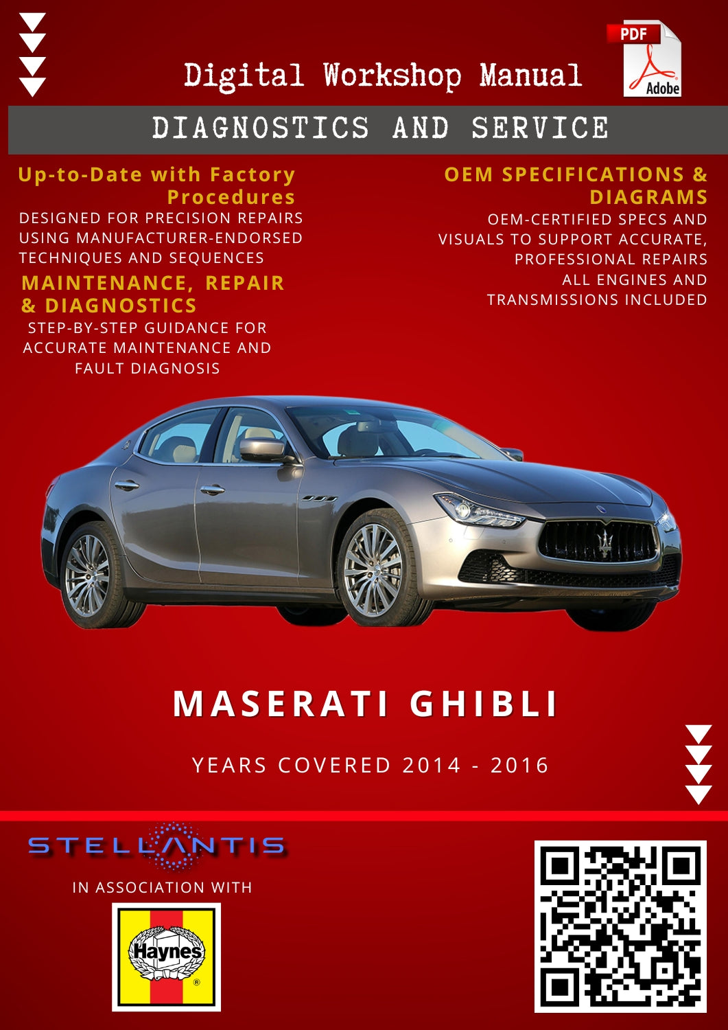 Maserati Ghibli Digital Workshop Repair & Maintenance Manual