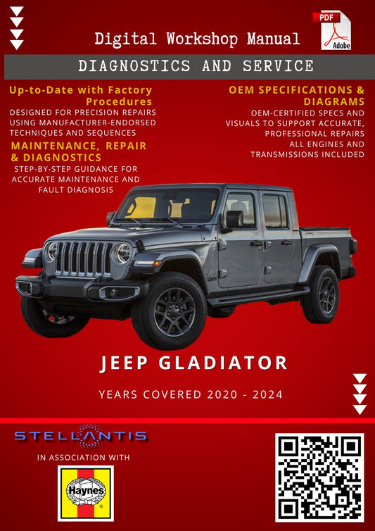 Jeep Gladiator Digital Workshop Repair & Maintenance Manual