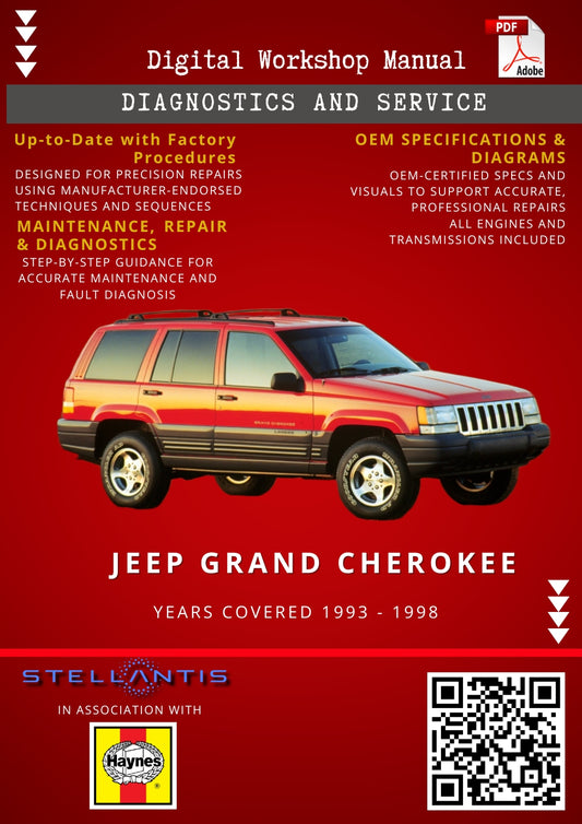Jeep Grand Cherokee Digital Workshop Repair & Maintenance Manual