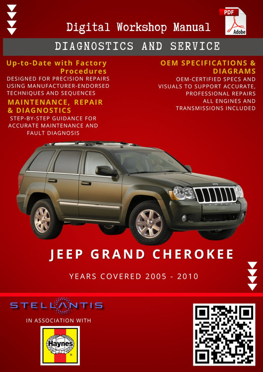 Jeep Grand Cherokee Digital Workshop Repair & Maintenance Manual